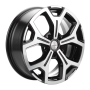 Легковой диск Khomen Wheels KHW1710 6,5x17 5x112 ET50 66,6 Black-FP